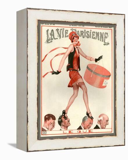 1920s France La Vie Parisienne Magazine Cover-null-Framed Premier Image Canvas