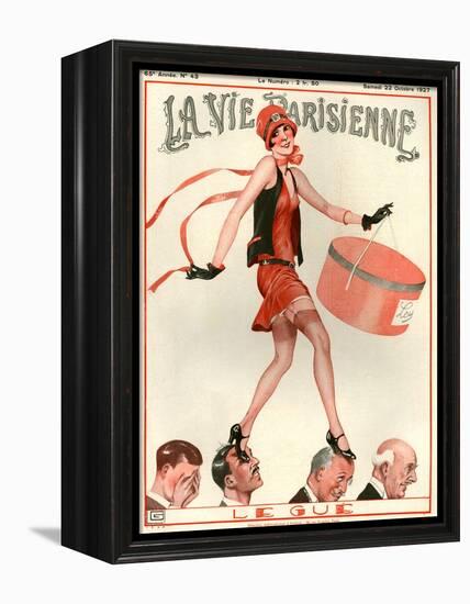 1920s France La Vie Parisienne Magazine Cover-null-Framed Premier Image Canvas