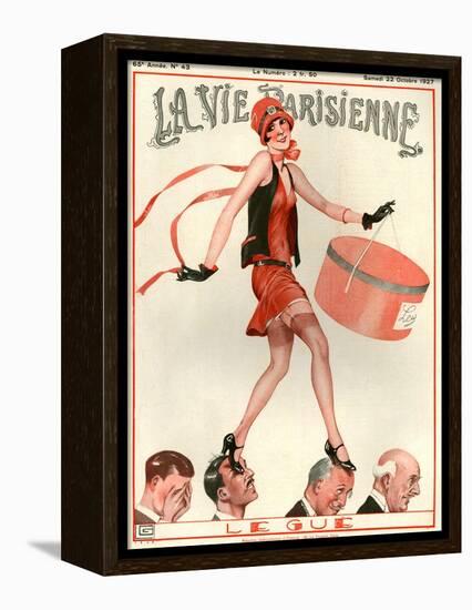 1920s France La Vie Parisienne Magazine Cover-null-Framed Premier Image Canvas