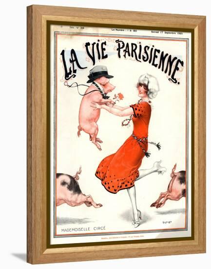 1920s France La Vie Parisienne Magazine Cover-null-Framed Premier Image Canvas