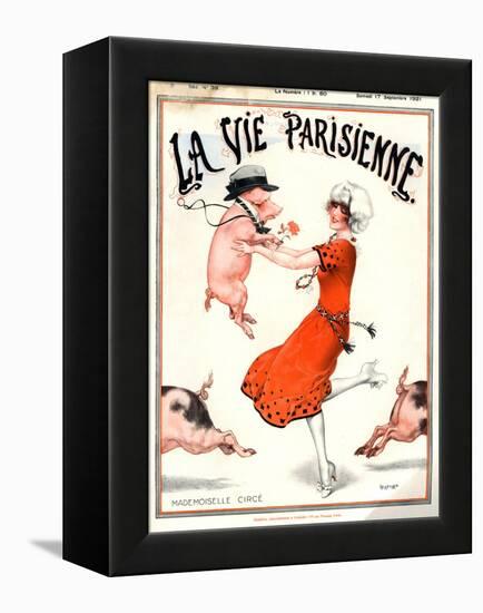 1920s France La Vie Parisienne Magazine Cover-null-Framed Premier Image Canvas