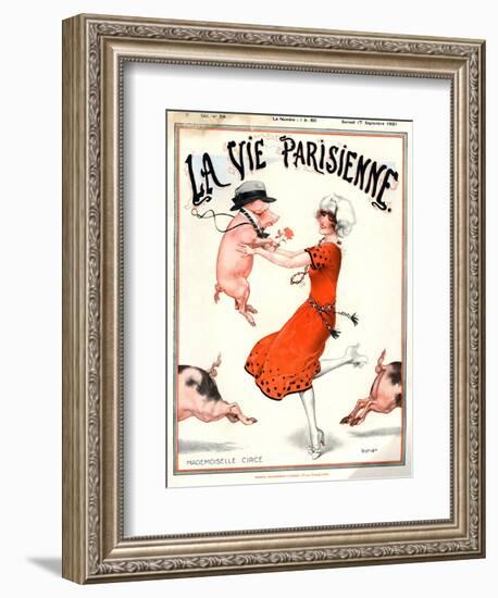 1920s France La Vie Parisienne Magazine Cover-null-Framed Giclee Print