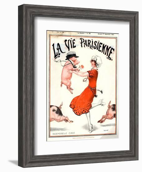 1920s France La Vie Parisienne Magazine Cover-null-Framed Giclee Print