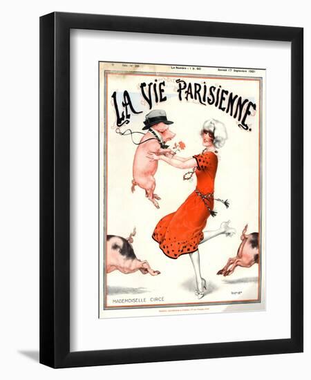 1920s France La Vie Parisienne Magazine Cover--Framed Giclee Print