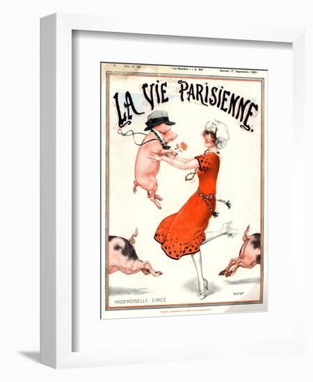 1920s France La Vie Parisienne Magazine Cover-null-Framed Giclee Print