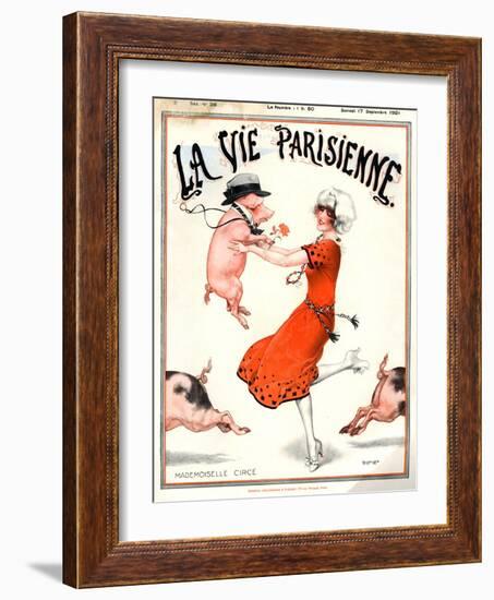 1920s France La Vie Parisienne Magazine Cover-null-Framed Giclee Print