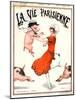 1920s France La Vie Parisienne Magazine Cover-null-Mounted Premium Giclee Print