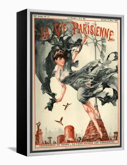 1920s France La Vie Parisienne Magazine Cover-null-Framed Premier Image Canvas