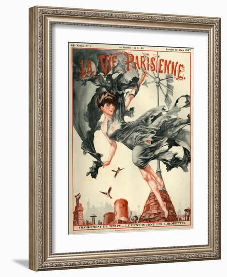 1920s France La Vie Parisienne Magazine Cover-null-Framed Giclee Print