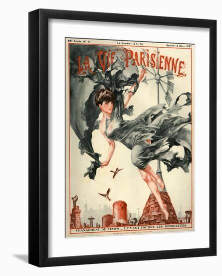 1920s France La Vie Parisienne Magazine Cover-null-Framed Giclee Print