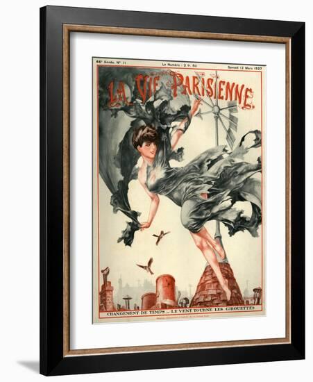 1920s France La Vie Parisienne Magazine Cover-null-Framed Giclee Print