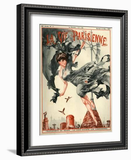 1920s France La Vie Parisienne Magazine Cover-null-Framed Giclee Print