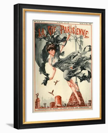 1920s France La Vie Parisienne Magazine Cover-null-Framed Giclee Print