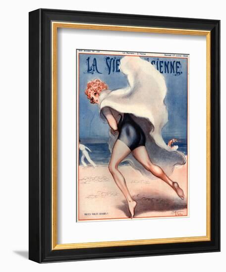 1920s France La Vie Parisienne Magazine Cover-null-Framed Giclee Print