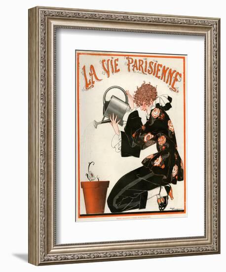 1920s France La Vie Parisienne Magazine Cover-null-Framed Giclee Print