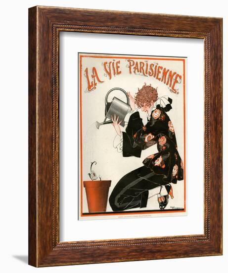 1920s France La Vie Parisienne Magazine Cover-null-Framed Giclee Print