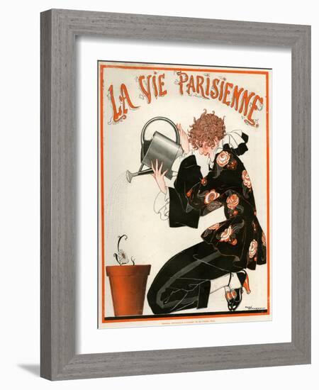 1920s France La Vie Parisienne Magazine Cover-null-Framed Giclee Print