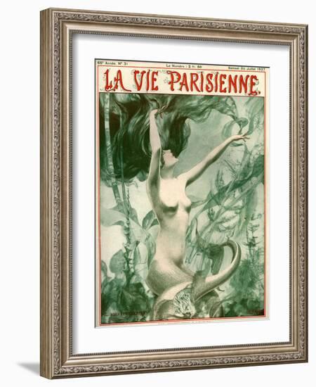 1920s France La Vie Parisienne Magazine Cover-null-Framed Giclee Print