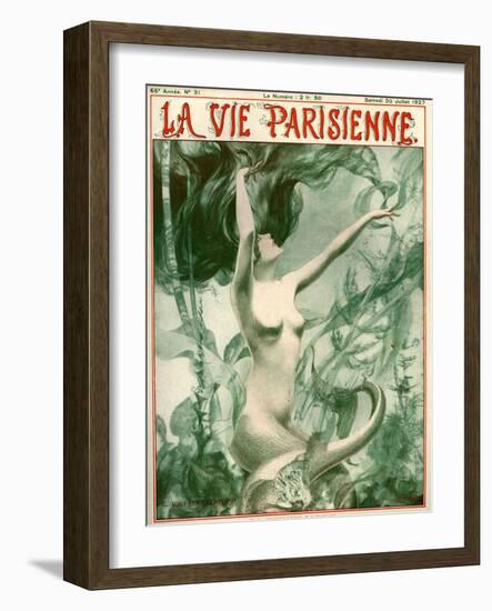 1920s France La Vie Parisienne Magazine Cover-null-Framed Giclee Print