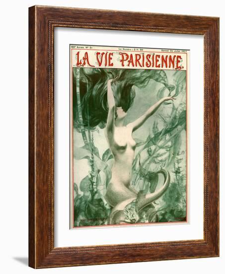 1920s France La Vie Parisienne Magazine Cover-null-Framed Giclee Print