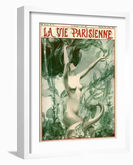 1920s France La Vie Parisienne Magazine Cover-null-Framed Giclee Print