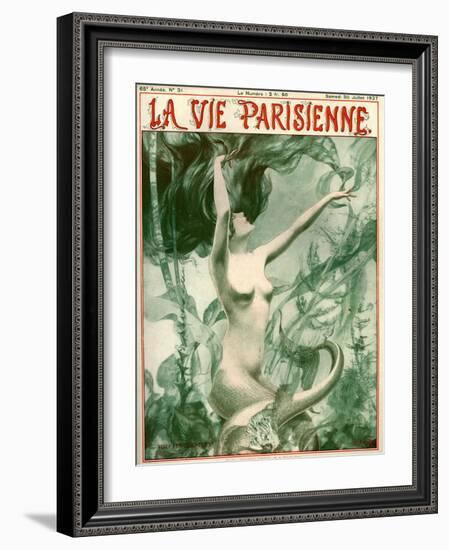 1920s France La Vie Parisienne Magazine Cover-null-Framed Giclee Print