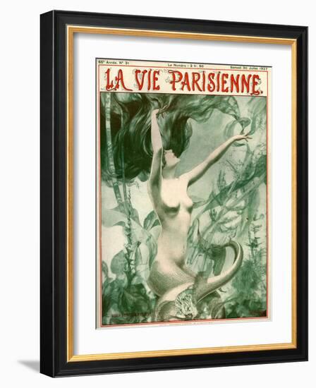 1920s France La Vie Parisienne Magazine Cover-null-Framed Giclee Print