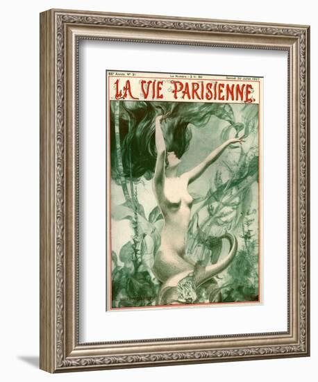 1920s France La Vie Parisienne Magazine Cover-null-Framed Giclee Print