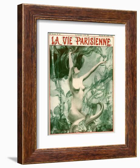 1920s France La Vie Parisienne Magazine Cover-null-Framed Giclee Print