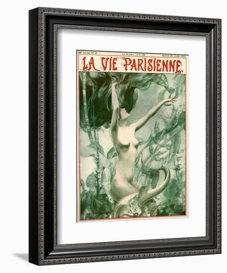 1920s France La Vie Parisienne Magazine Cover-null-Framed Giclee Print