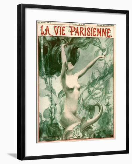 1920s France La Vie Parisienne Magazine Cover-null-Framed Giclee Print