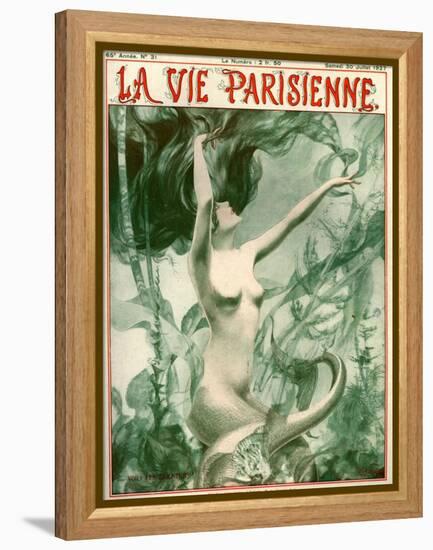 1920s France La Vie Parisienne Magazine Cover-null-Framed Premier Image Canvas