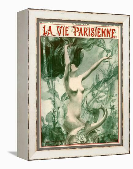 1920s France La Vie Parisienne Magazine Cover-null-Framed Premier Image Canvas