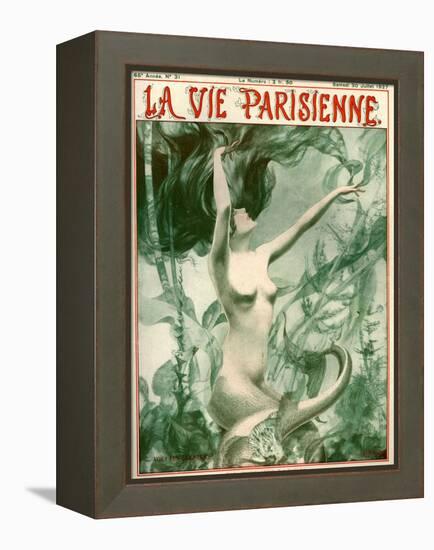 1920s France La Vie Parisienne Magazine Cover-null-Framed Premier Image Canvas