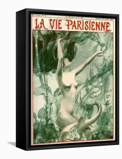 1920s France La Vie Parisienne Magazine Cover-null-Framed Premier Image Canvas