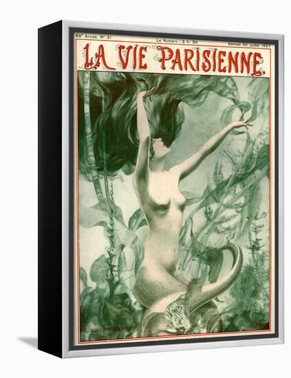 1920s France La Vie Parisienne Magazine Cover-null-Framed Premier Image Canvas