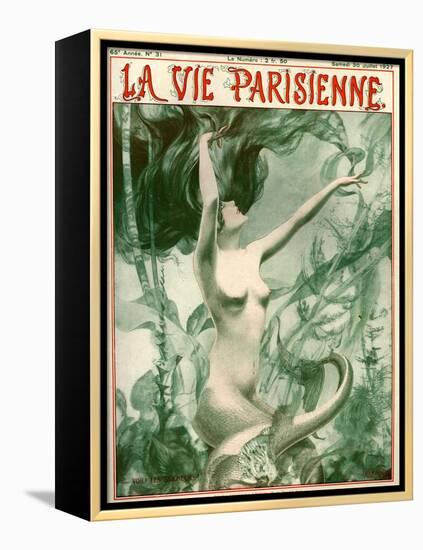 1920s France La Vie Parisienne Magazine Cover-null-Framed Premier Image Canvas