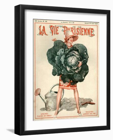 1920s France La Vie Parisienne Magazine Cover-null-Framed Giclee Print