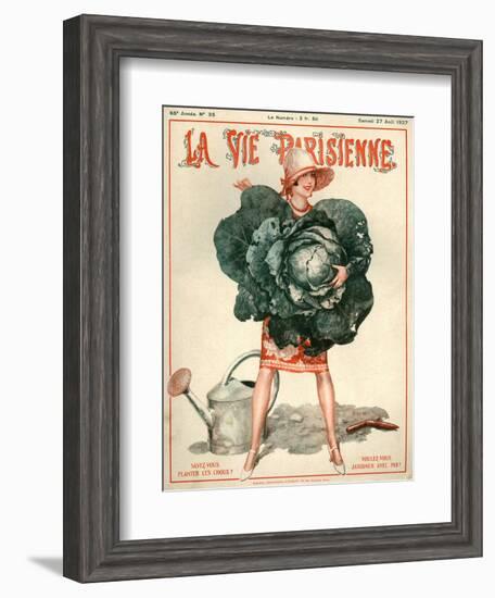 1920s France La Vie Parisienne Magazine Cover-null-Framed Giclee Print