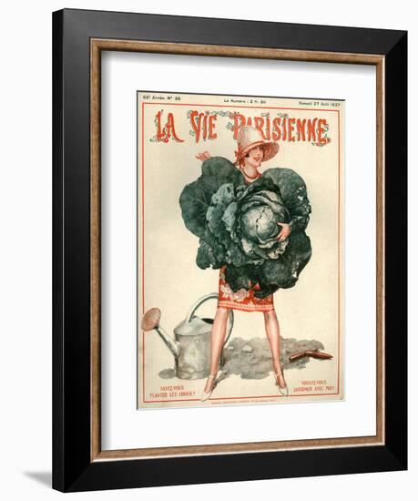 1920s France La Vie Parisienne Magazine Cover-null-Framed Giclee Print