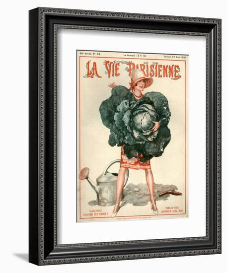 1920s France La Vie Parisienne Magazine Cover-null-Framed Giclee Print