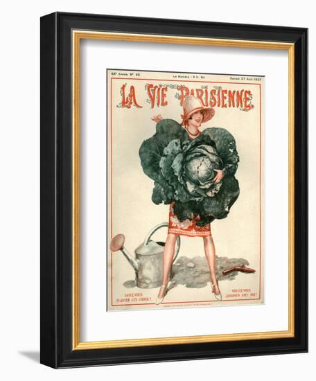 1920s France La Vie Parisienne Magazine Cover-null-Framed Giclee Print