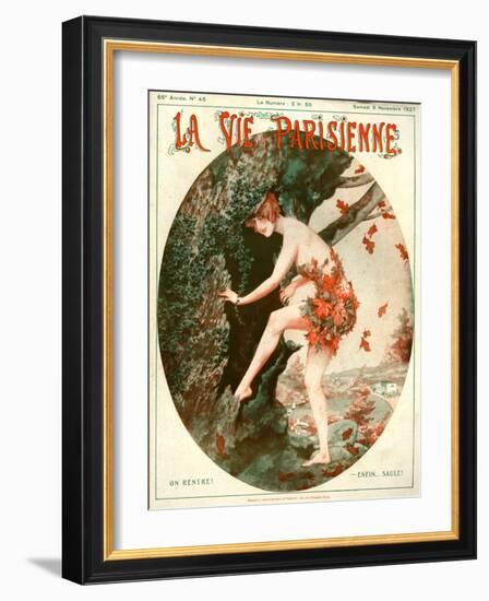 1920s France La Vie Parisienne Magazine Cover-null-Framed Giclee Print