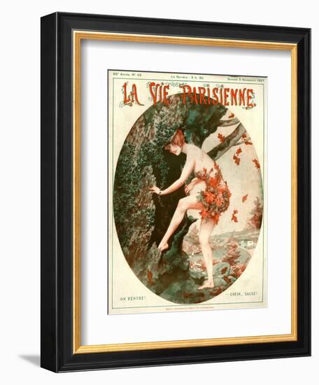 1920s France La Vie Parisienne Magazine Cover-null-Framed Giclee Print