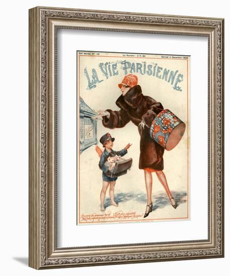 1920s France La Vie Parisienne Magazine Cover-null-Framed Giclee Print