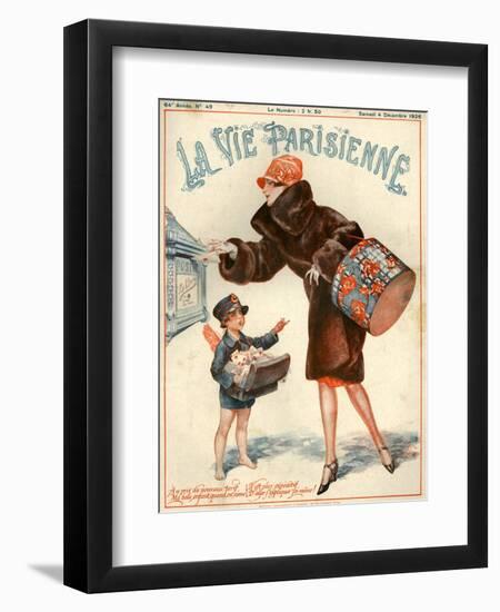 1920s France La Vie Parisienne Magazine Cover-null-Framed Giclee Print