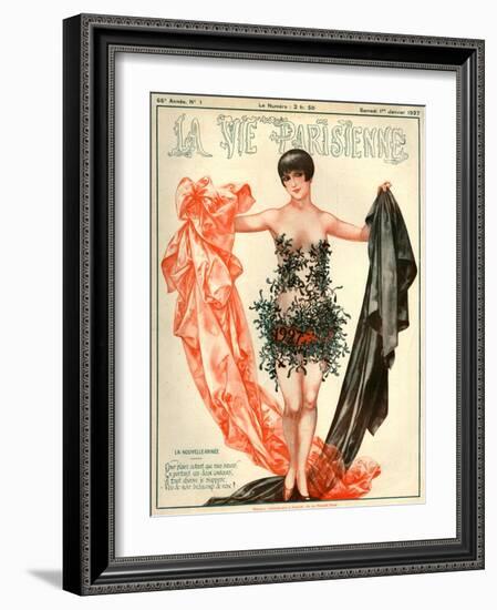 1920s France La Vie Parisienne Magazine Cover-null-Framed Giclee Print