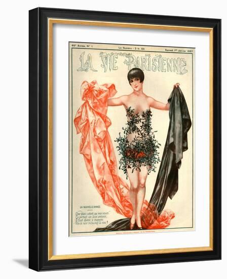 1920s France La Vie Parisienne Magazine Cover-null-Framed Giclee Print