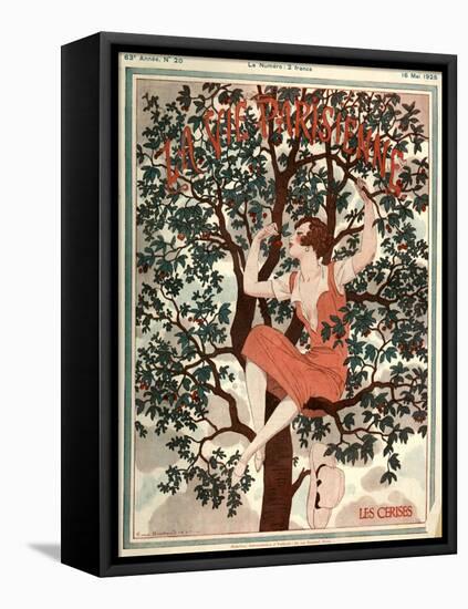 1920s France La Vie Parisienne Magazine Cover-null-Framed Premier Image Canvas