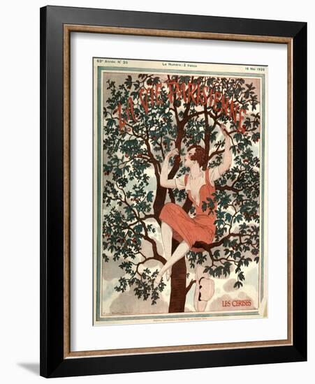 1920s France La Vie Parisienne Magazine Cover-null-Framed Giclee Print